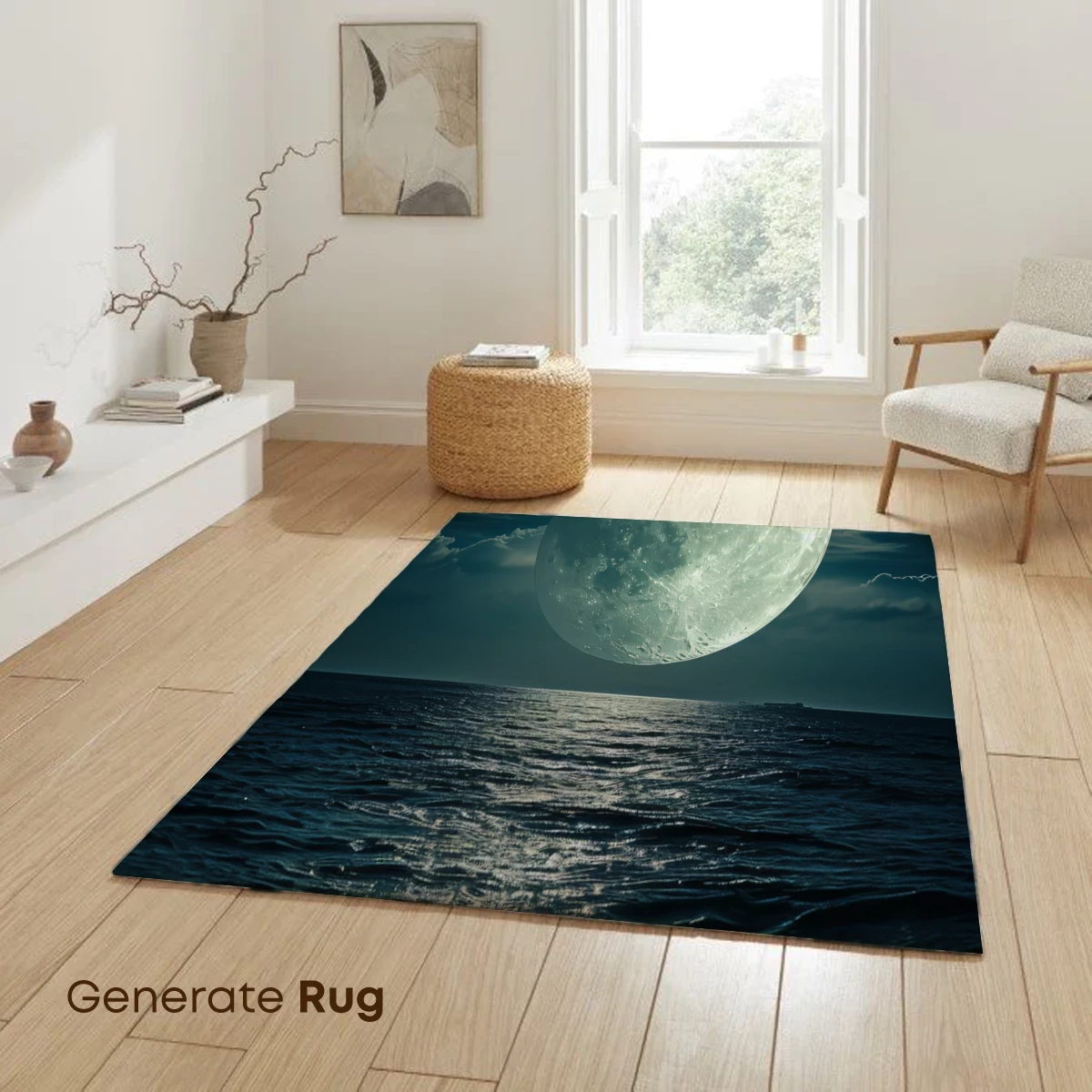 Luminous Moon Over Serene Seas - Image 6