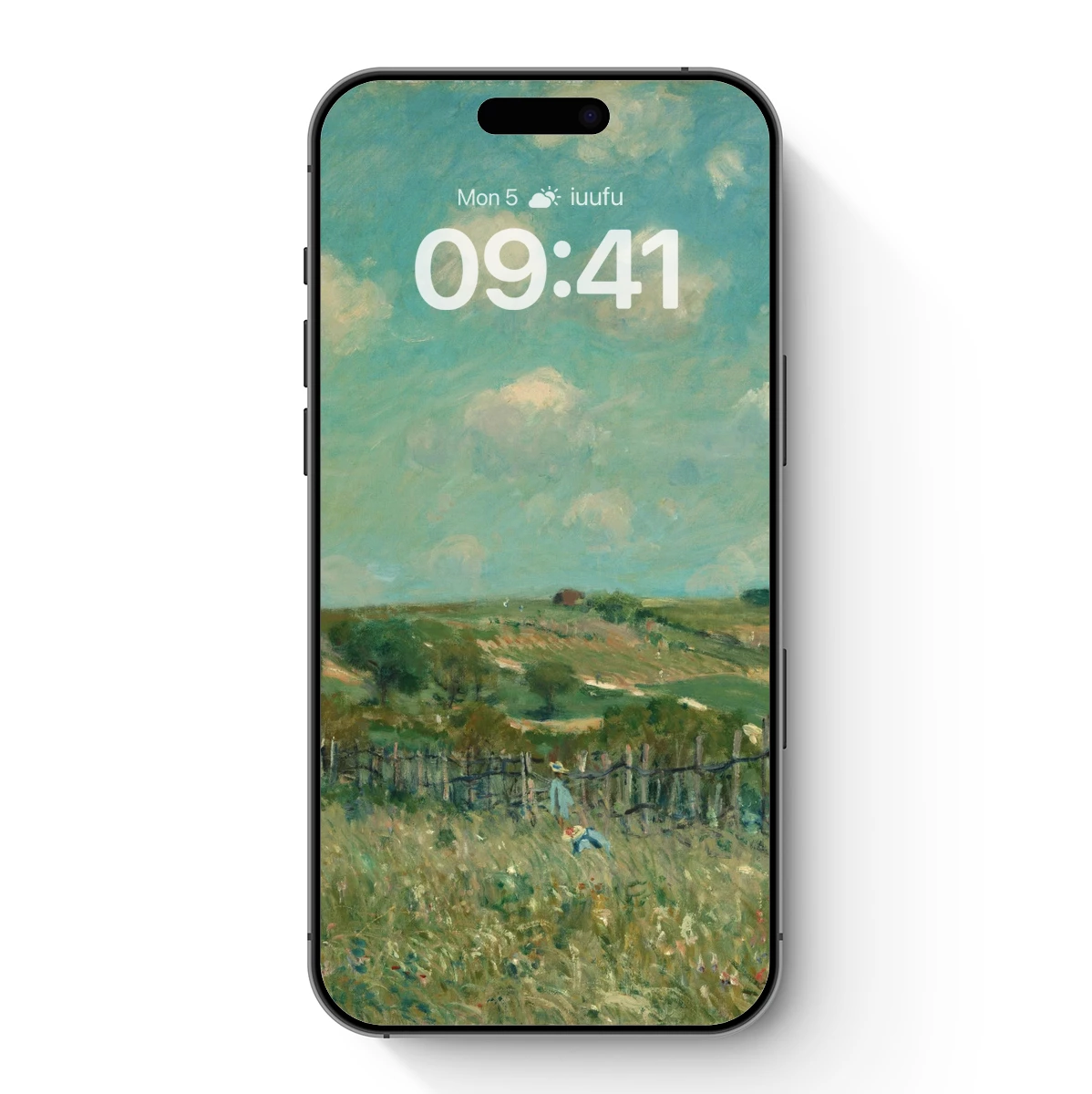 Impressionist Pastoral Scene: Cloudy Skies Over Rolling Hills Impressionist Pastoral Scene: Cloudy Skies Over Rolling Hills