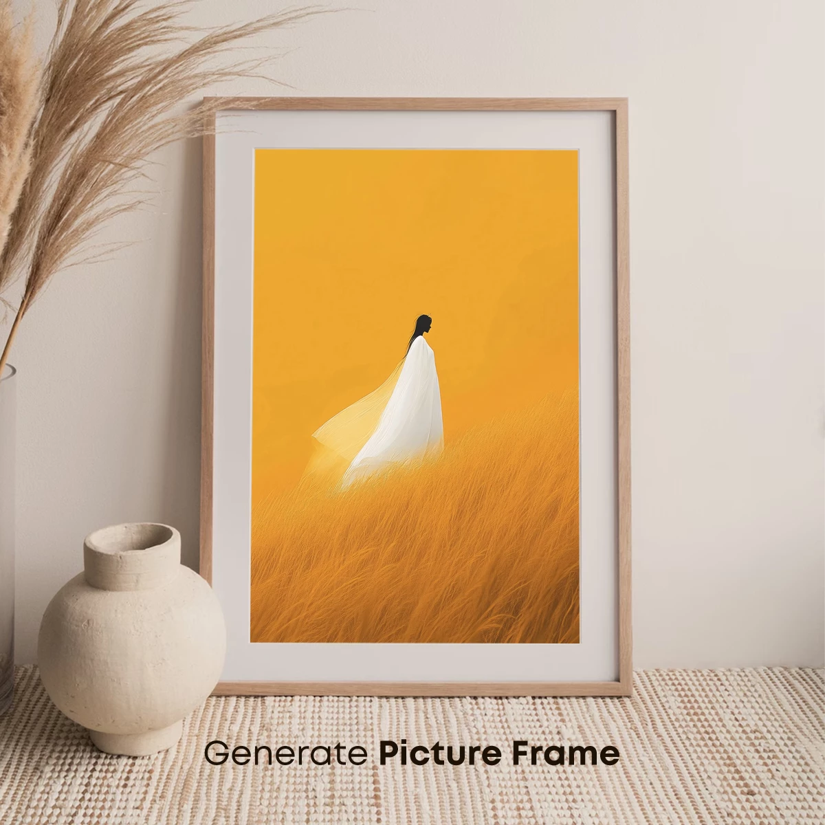 Ethereal Wanderer in Golden Fields - Image 7