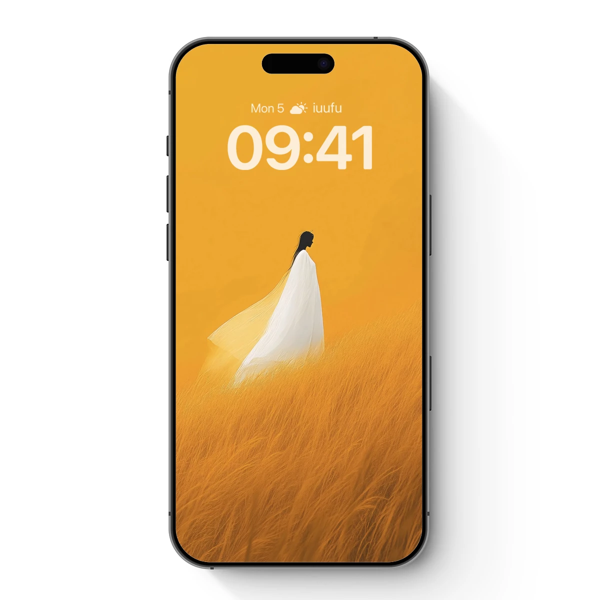 Ethereal Wanderer in Golden Fields