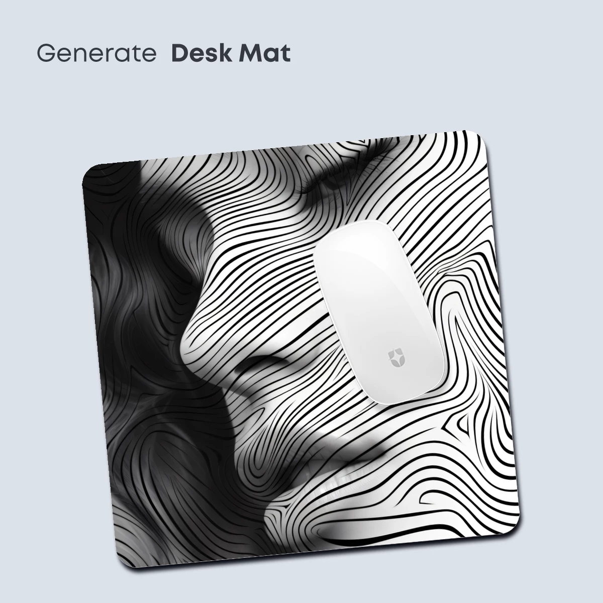 Contour Profile: Wavy Line Art Portrait - Image 4