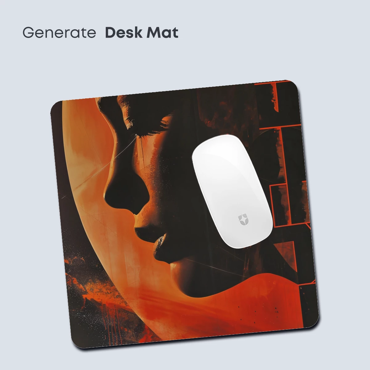 Eternal Flame: Silhouette Against a Fiery Moon - Image 4