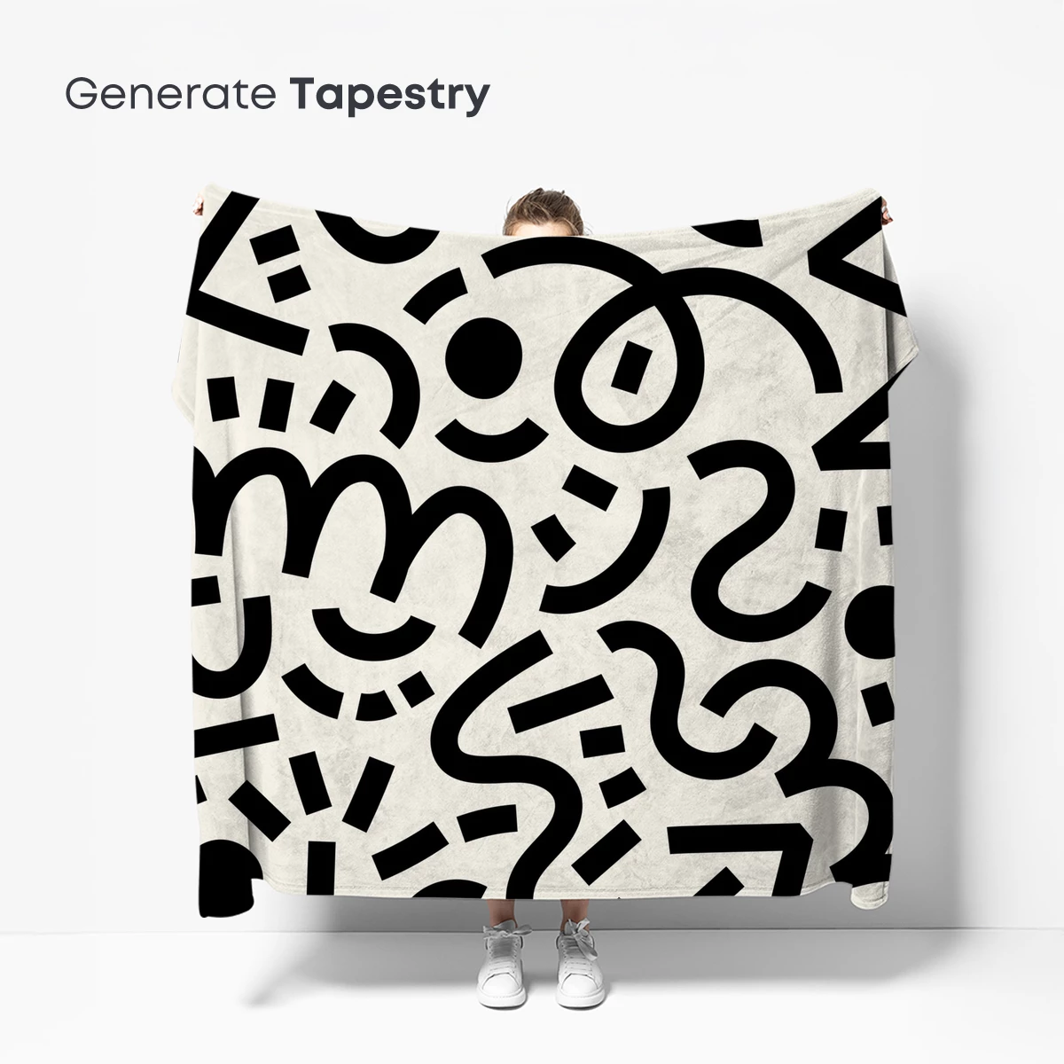Abstract Black Curves: A Dance of Lines and Dots - Image 5