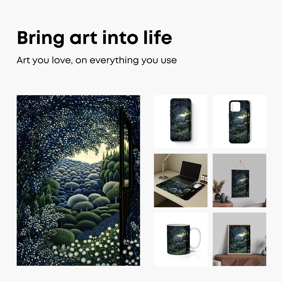 Enchanted Forest Doorway: A Surreal Landscape Odyssey - Image 2