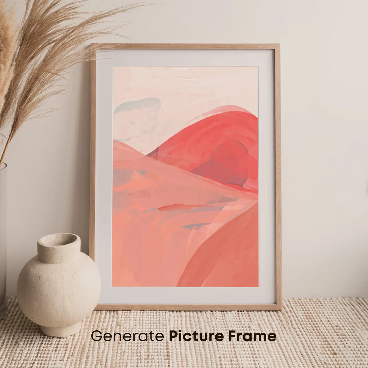 Coral Whispers: Abstract Fluidity in Soft Hues - Image 7