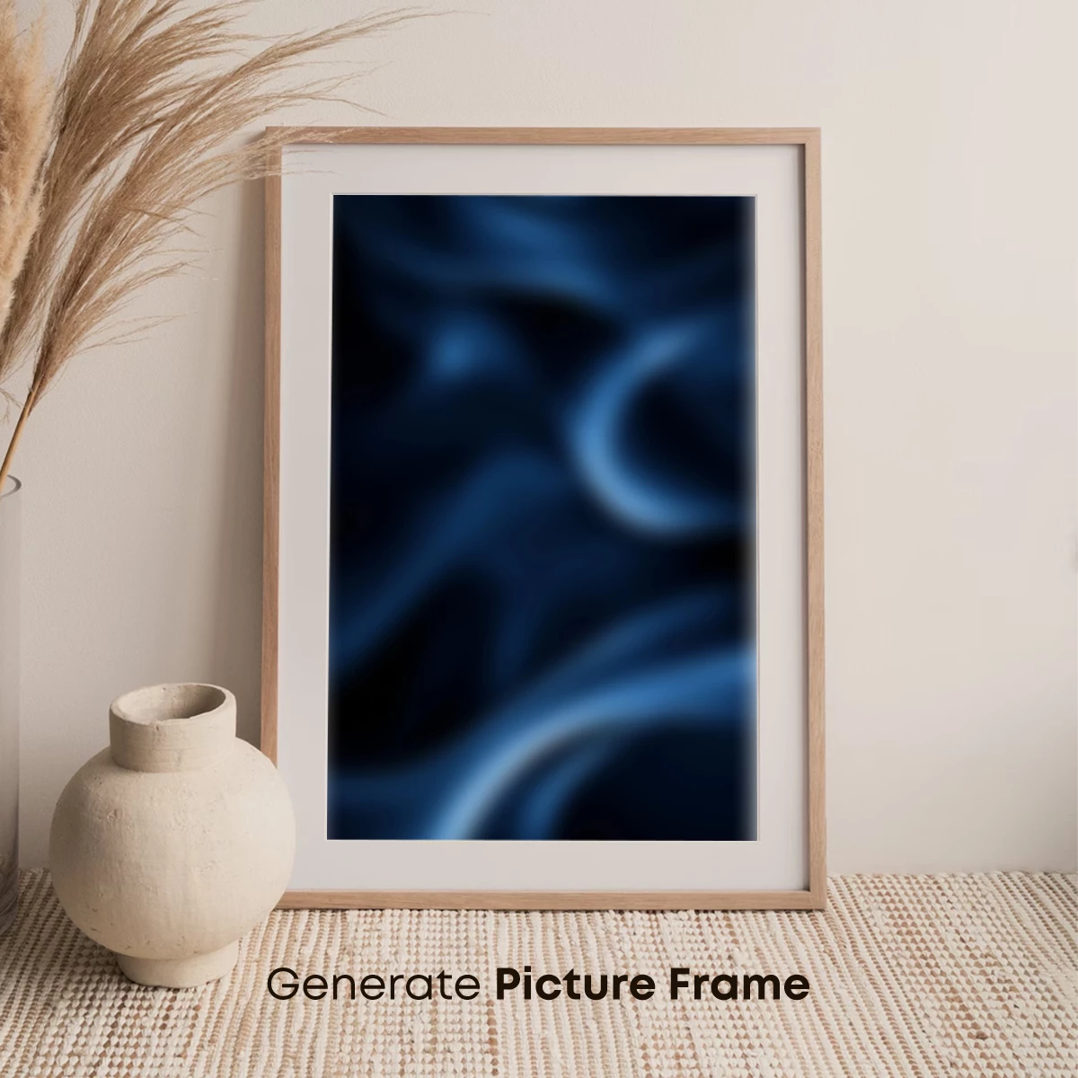 Ethereal Blue Whispers: Abstract Smoke Trails - Image 7