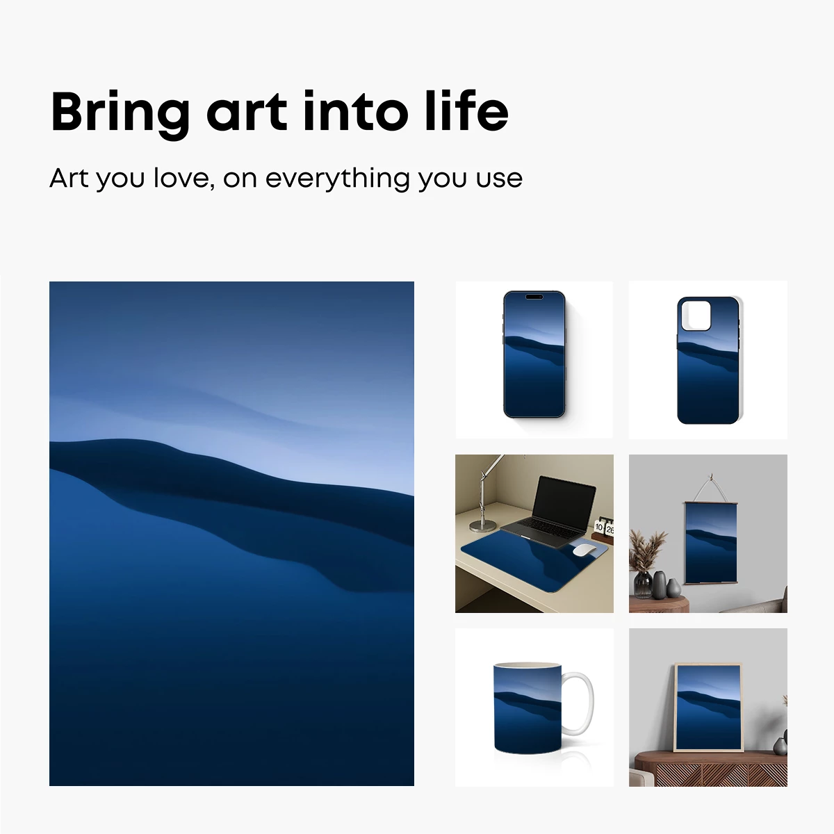 Ethereal Blue Horizon: A Wave of Serenity - Image 2