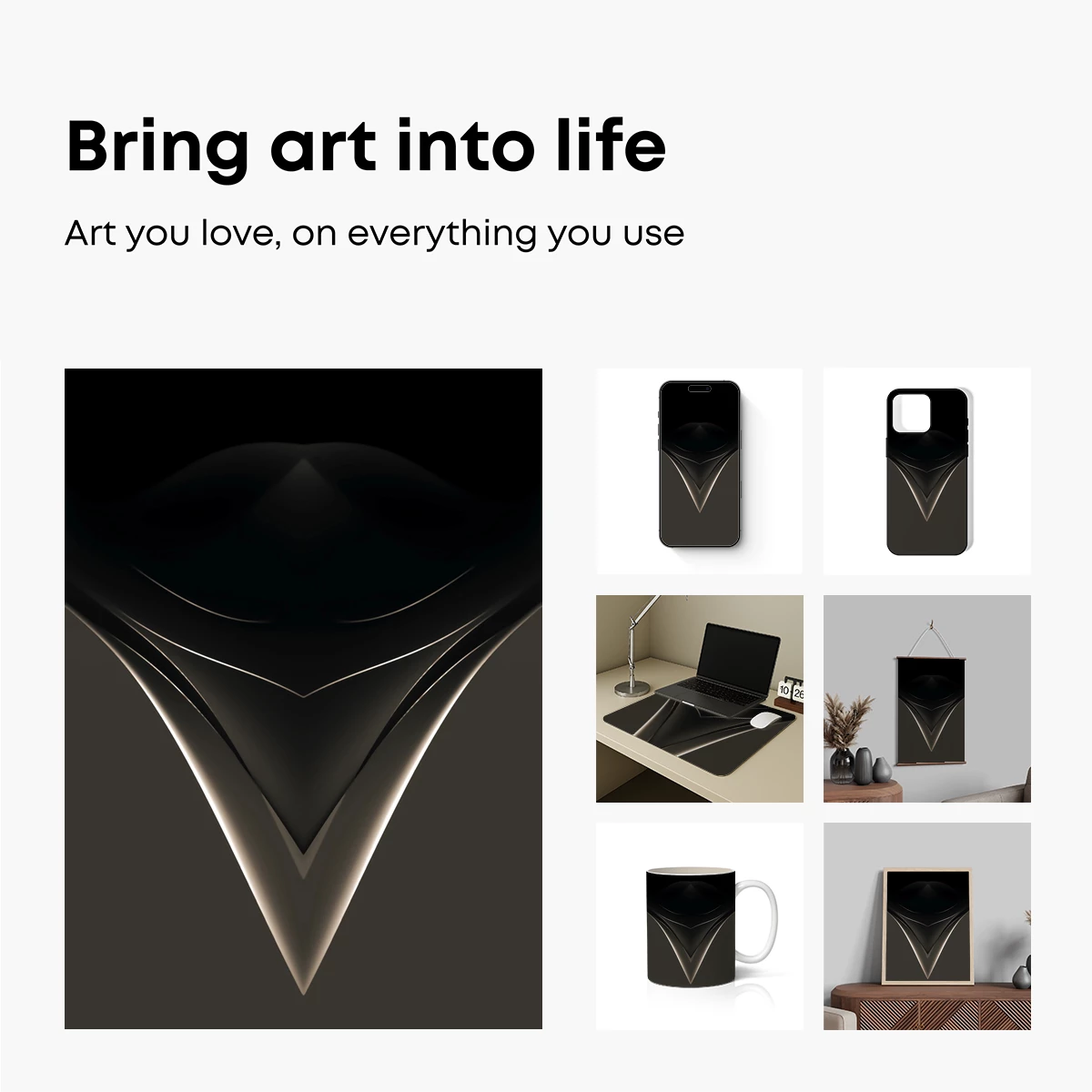 Eclipse of Shadows: Abstract V-Form - Image 2