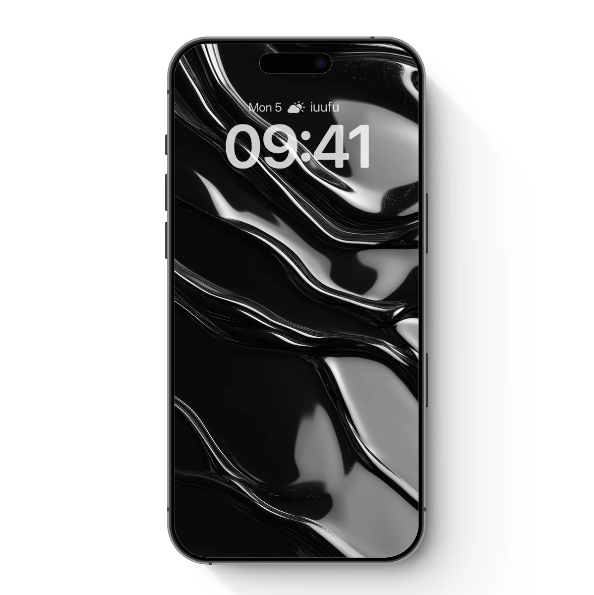 Elegant Black Waves: Abstract Fluidity