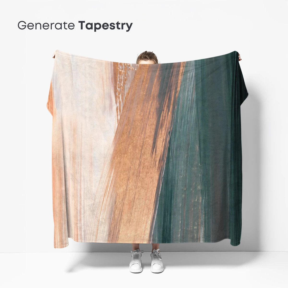 Abstract Strata: Earth Tones and Teal Fusion - Image 5