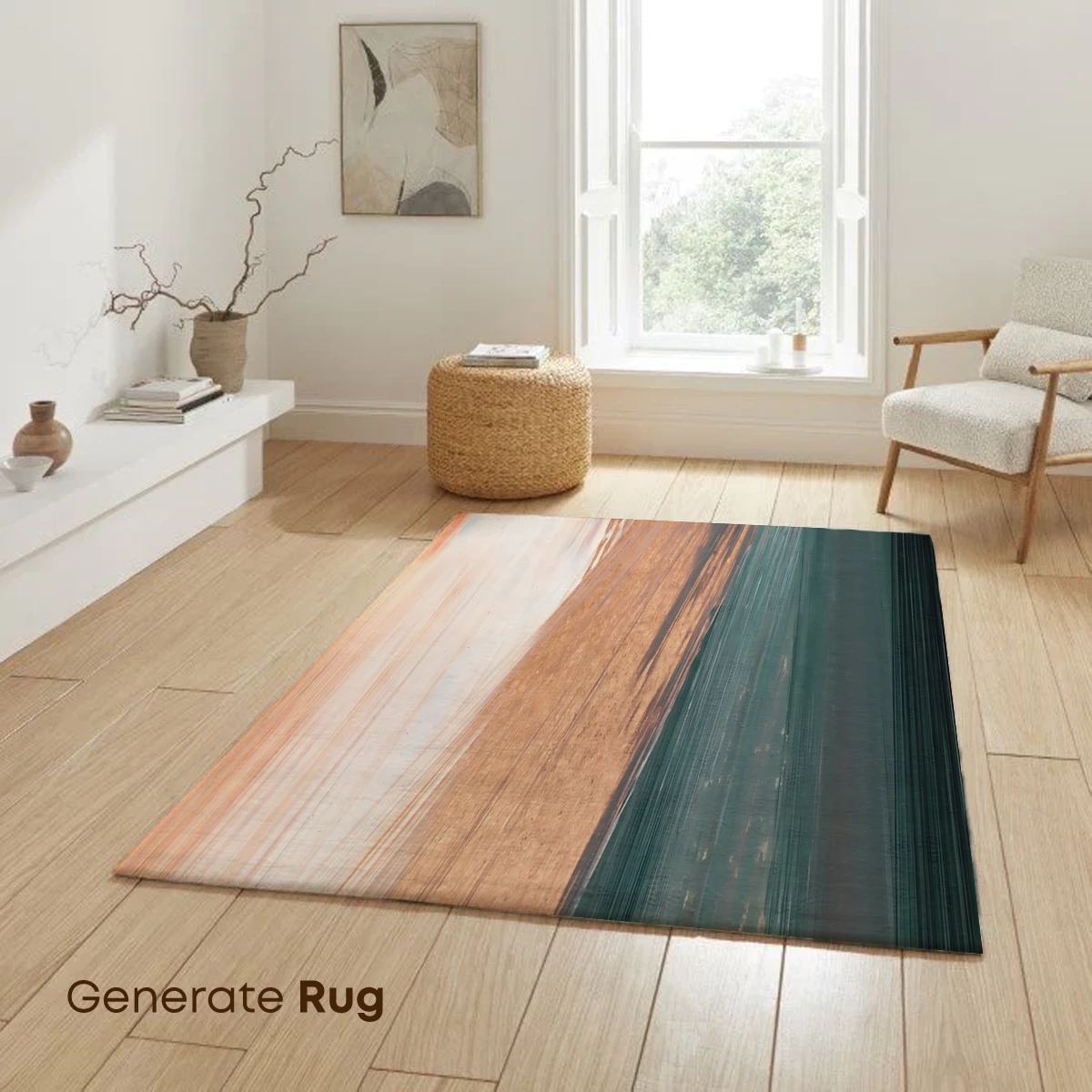 Abstract Strata: Earth Tones and Teal Fusion - Image 6