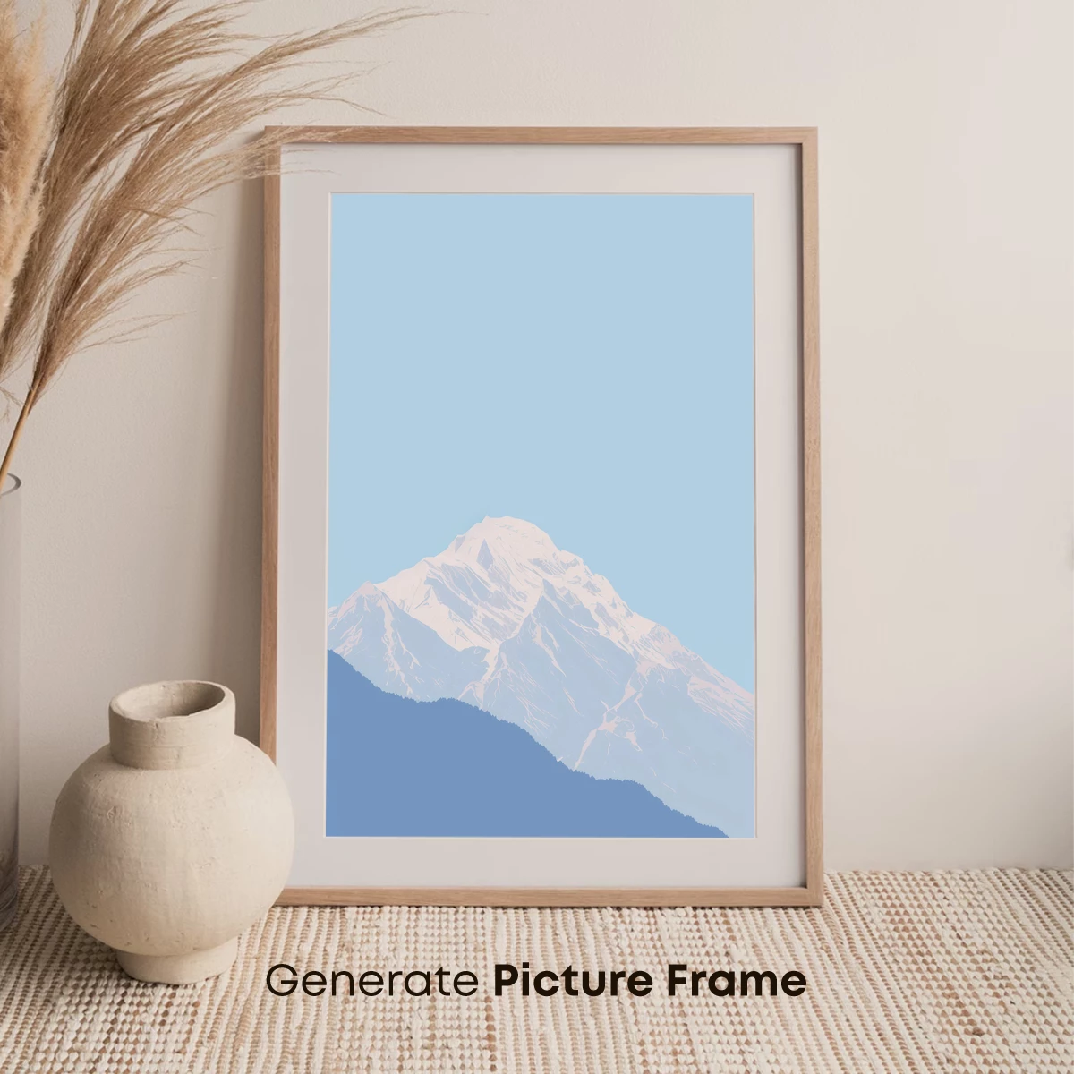 Eternal Snow Peak: Minimalist Mountain Majesty - Image 7