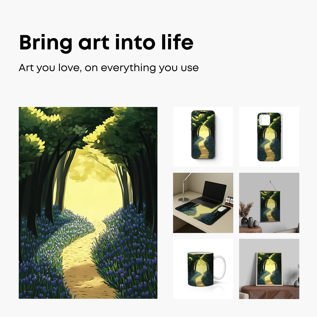 Enchanted Forest Pathway: A Surreal Journey - Image 2