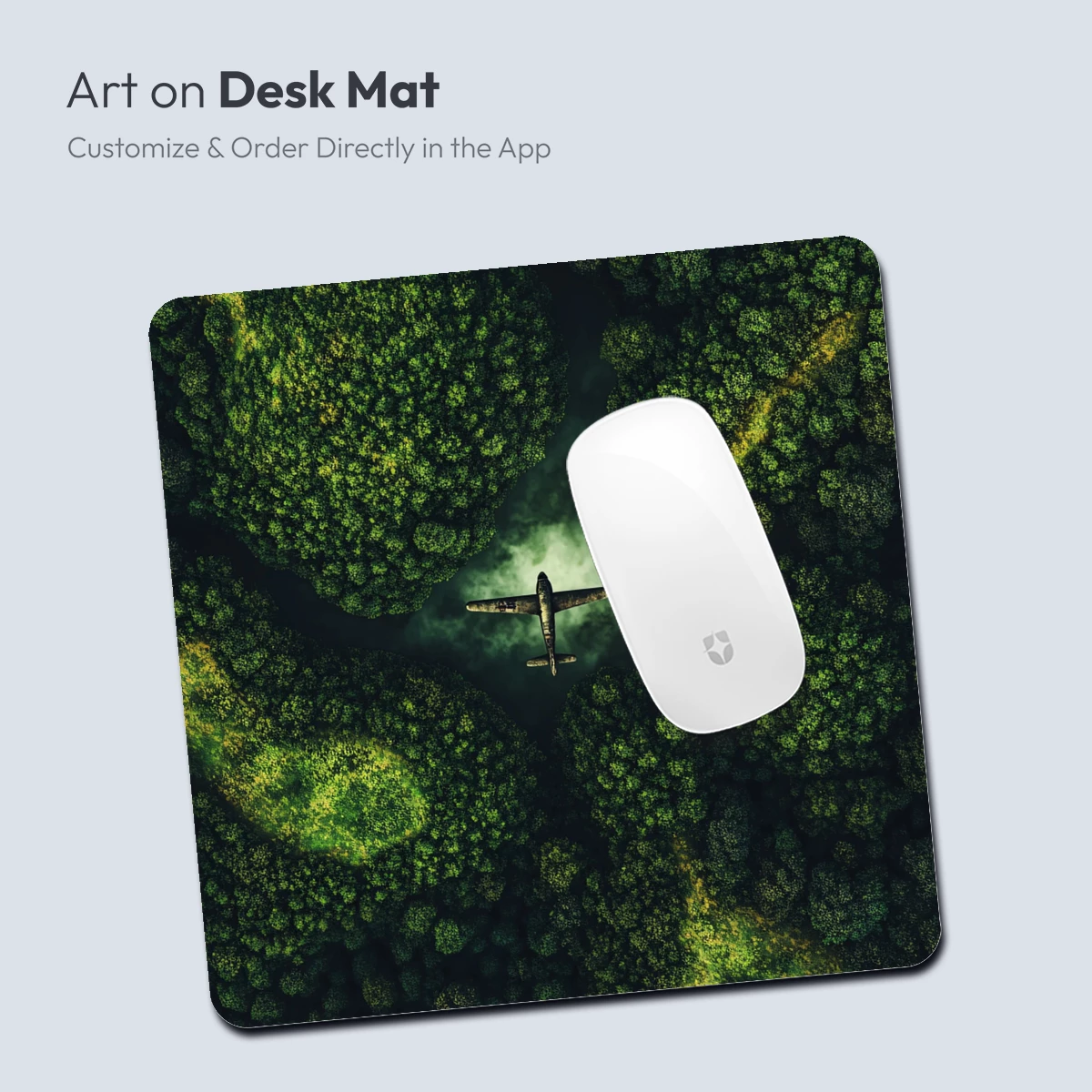 Aerial Odyssey: Plane Soars Over Verdant Labyrinth - Image 4