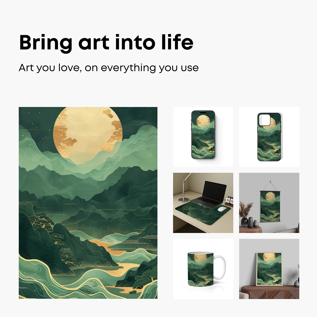 Eternal Moonlit Serenity: A Fusion of Nature and Zen - Image 2