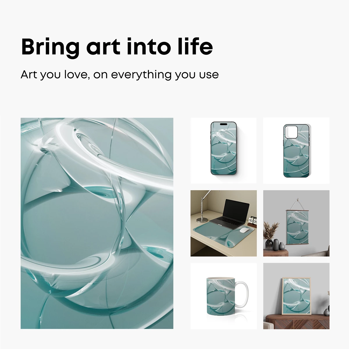 Ethereal Glass Whirls: A Dance of Light and Form - Image 2