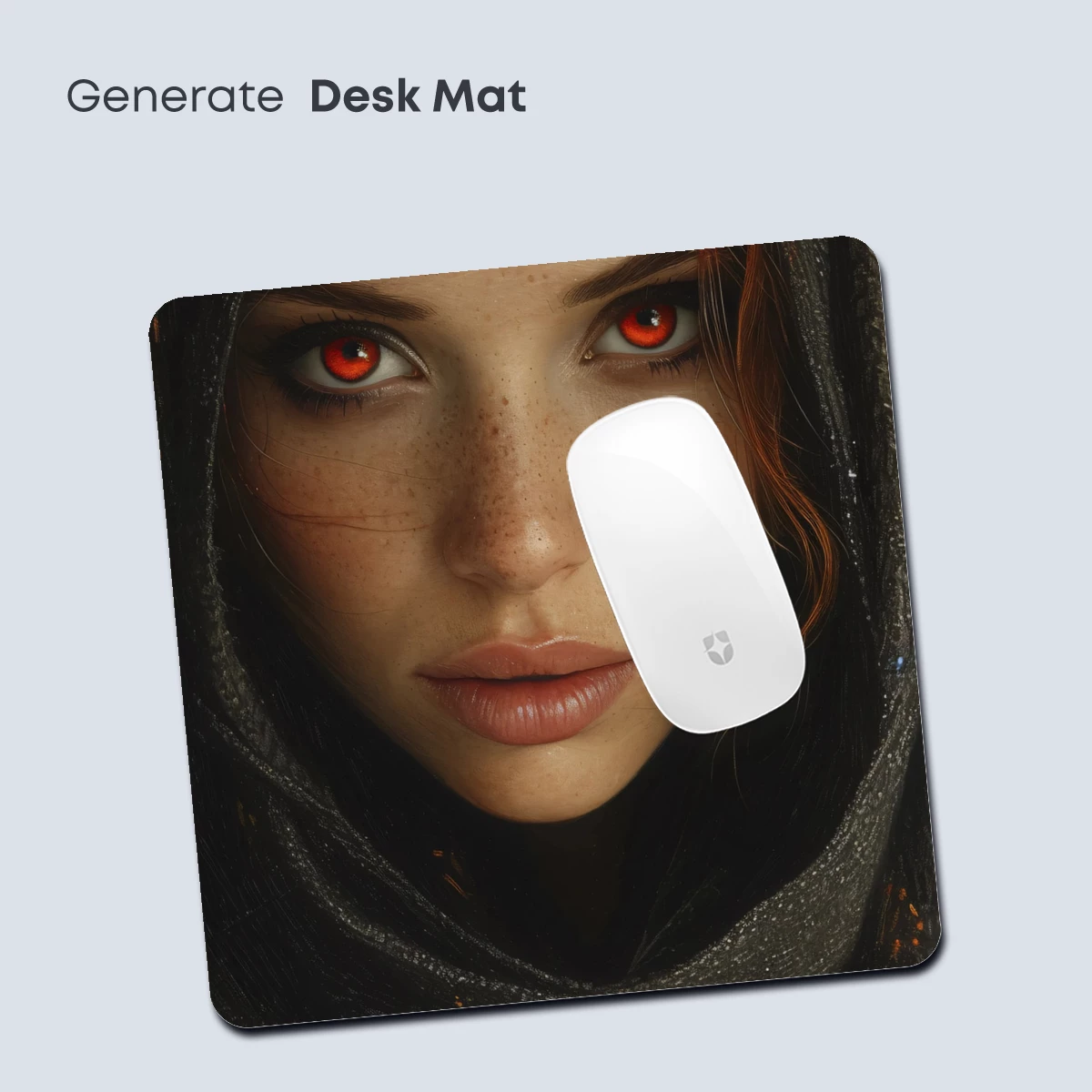 Enigmatic Veil: Scarlet Eyes in Shadow - Image 4