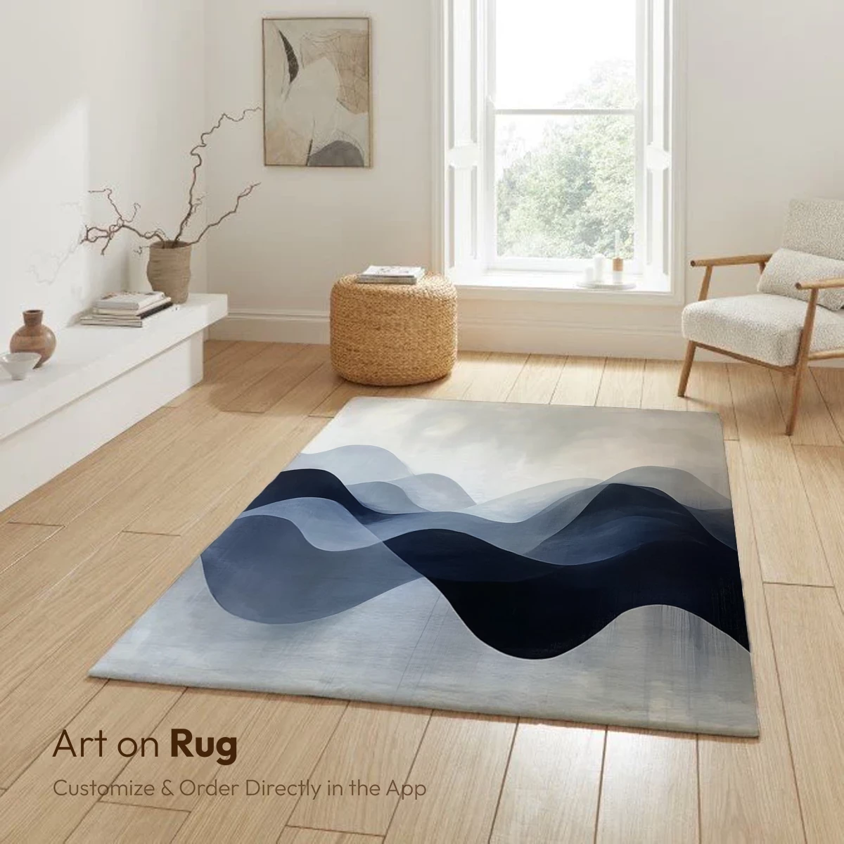 Ethereal Wave Symphony: Abstract Fluidity in Monochrome - Image 5