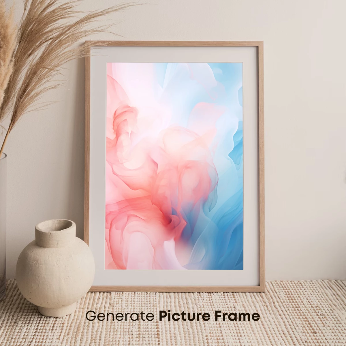 Ethereal Smoke Dance: Pink and Blue Fusion - Image 7