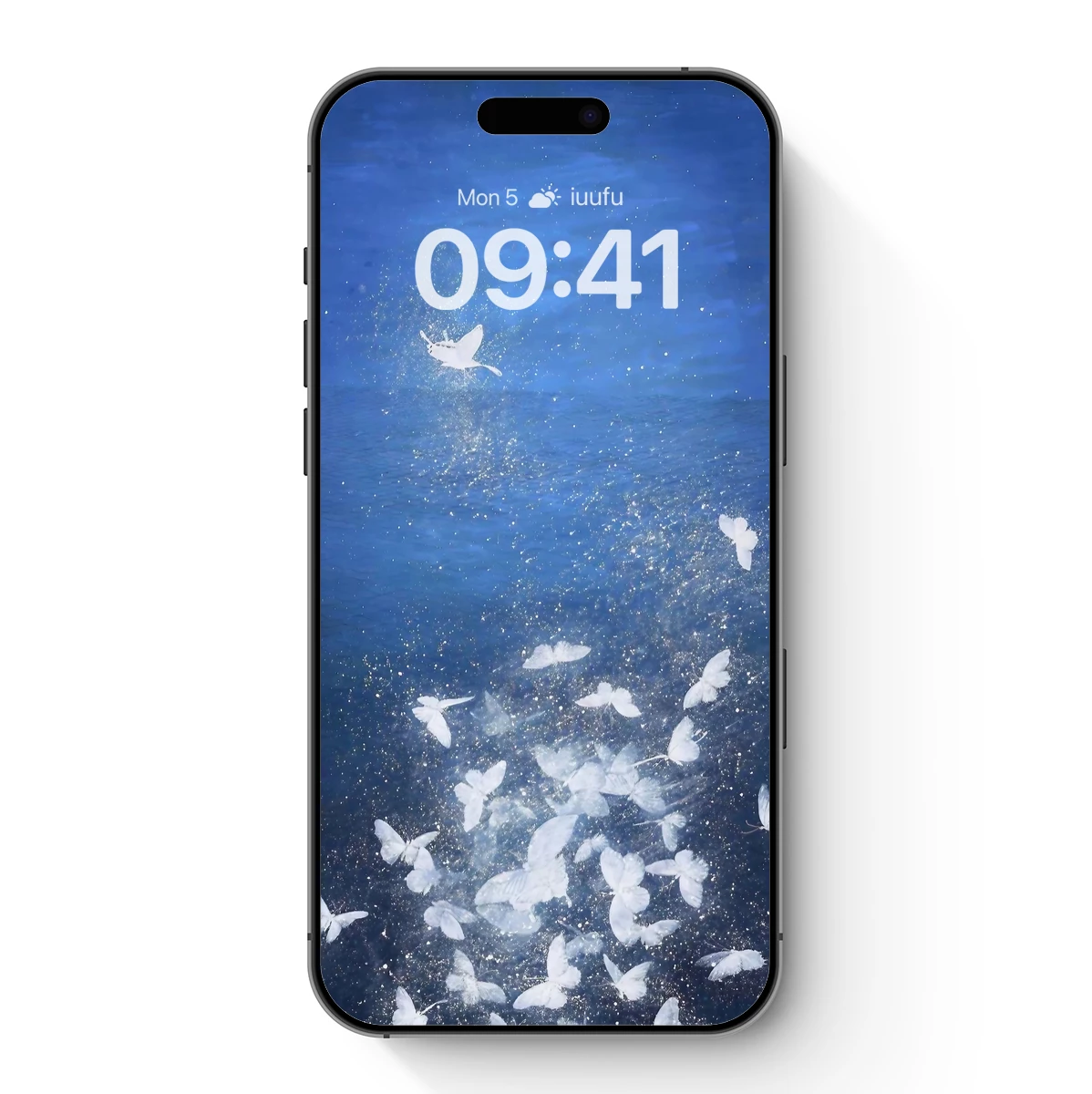 Ethereal Butterflies in Midnight Blue