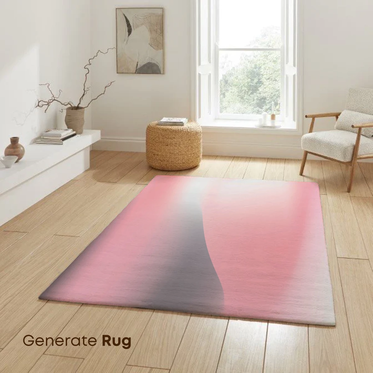 Blurred Elegance: Pink and Gray Abstract Flow - Image 6
