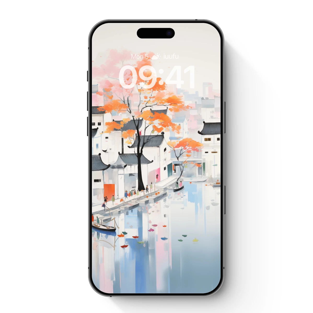 Autumn Reflections in Ancient Town