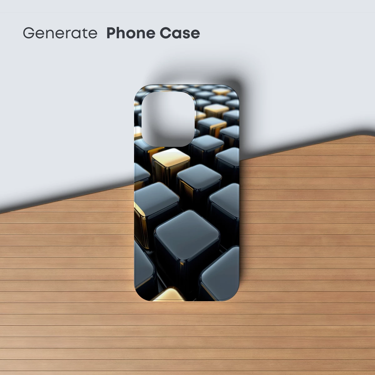 Elegant Black and Gold Cubes: A Modern Geometric Symphony - Image 3