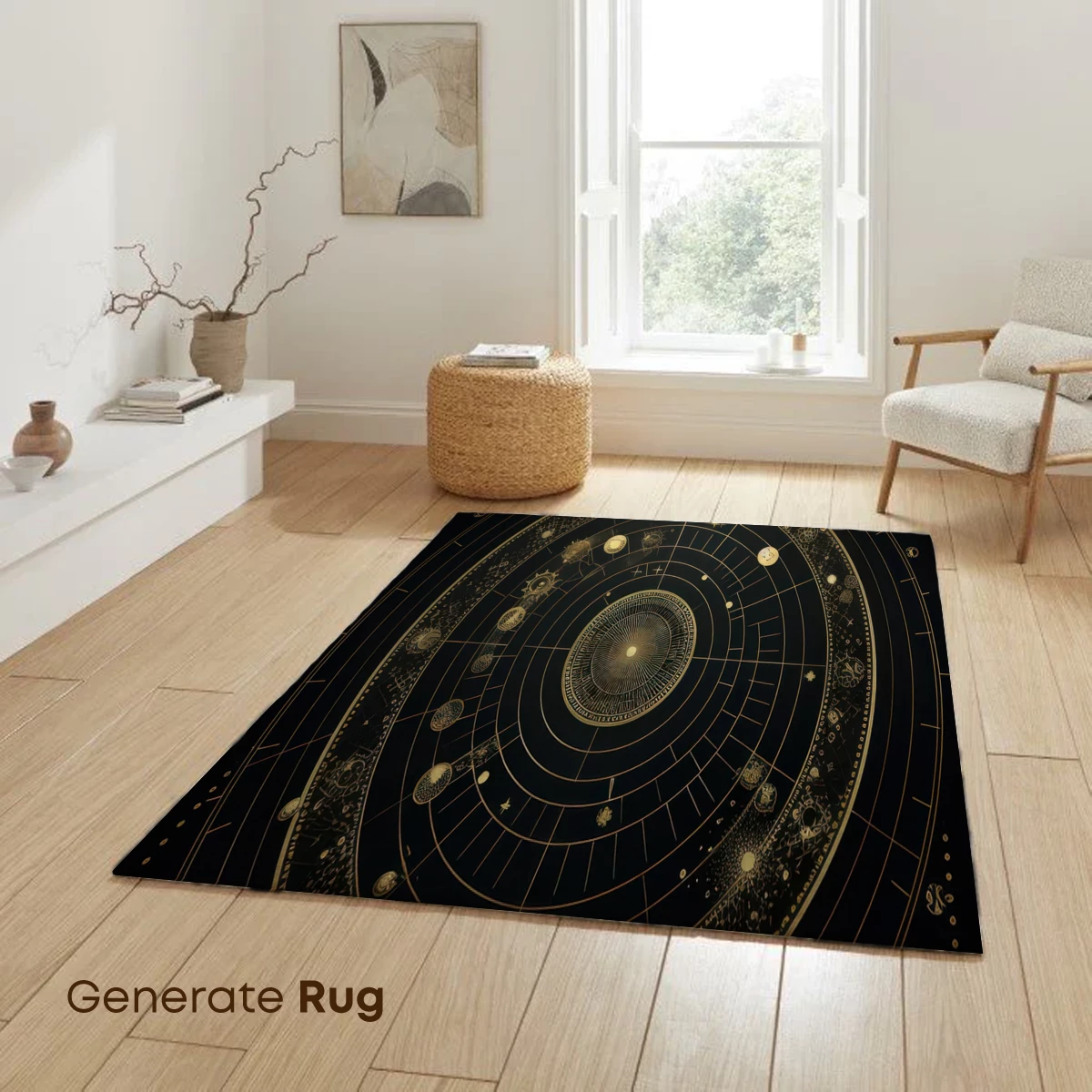 Golden Celestial Mandala: Elegance of the Cosmos - Image 6