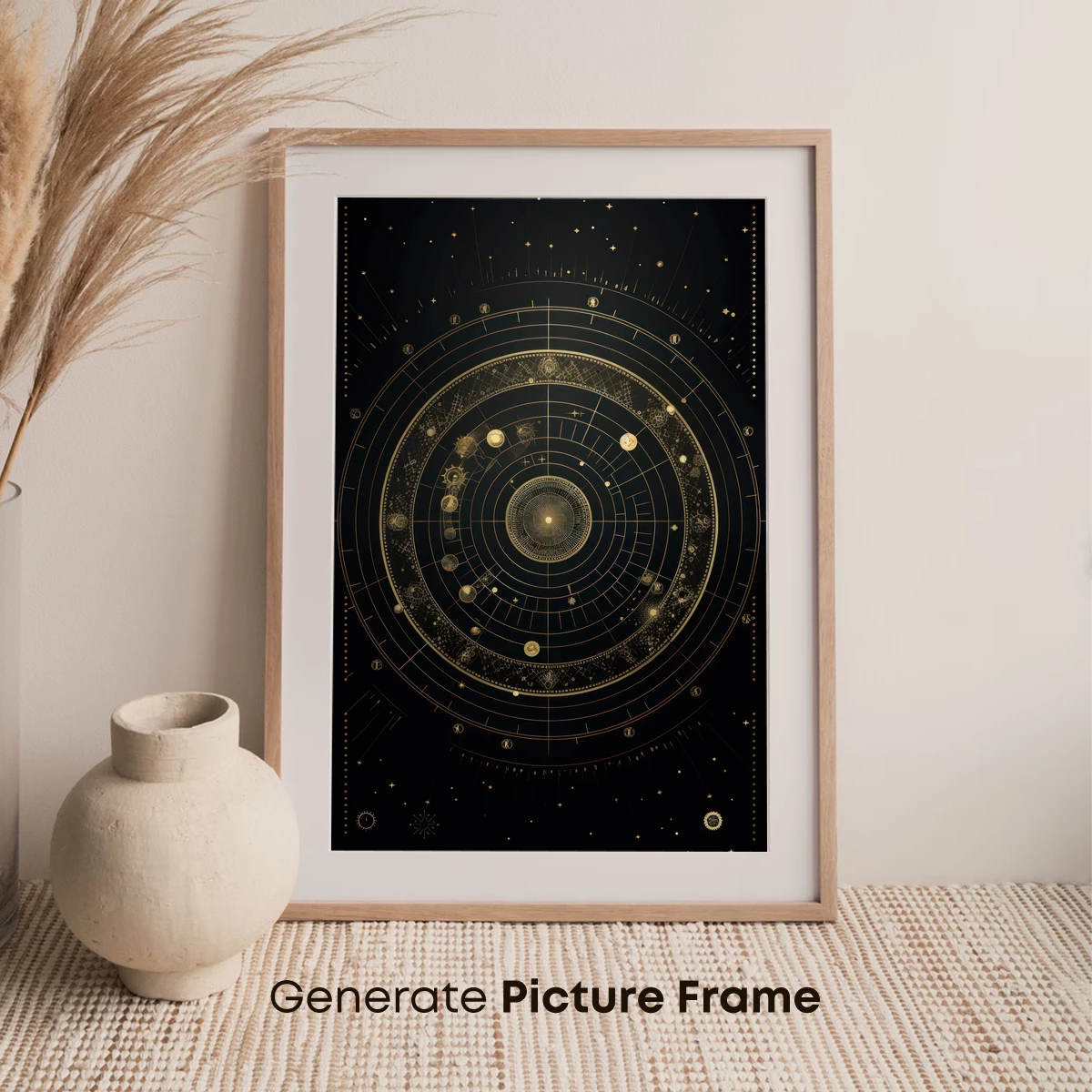 Golden Celestial Mandala: Elegance of the Cosmos - Image 7