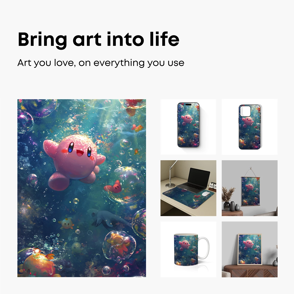 Kirby's Bubble Odyssey: A Fantastical Underwater Adventure - Image 2