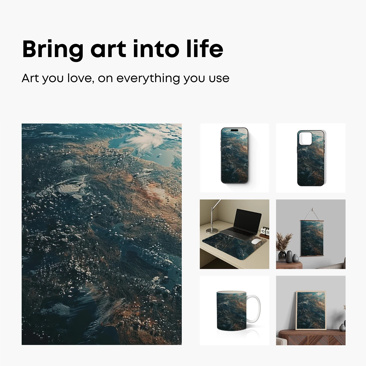 Aerial Odyssey: Earth's Textured Canvas - Image 2