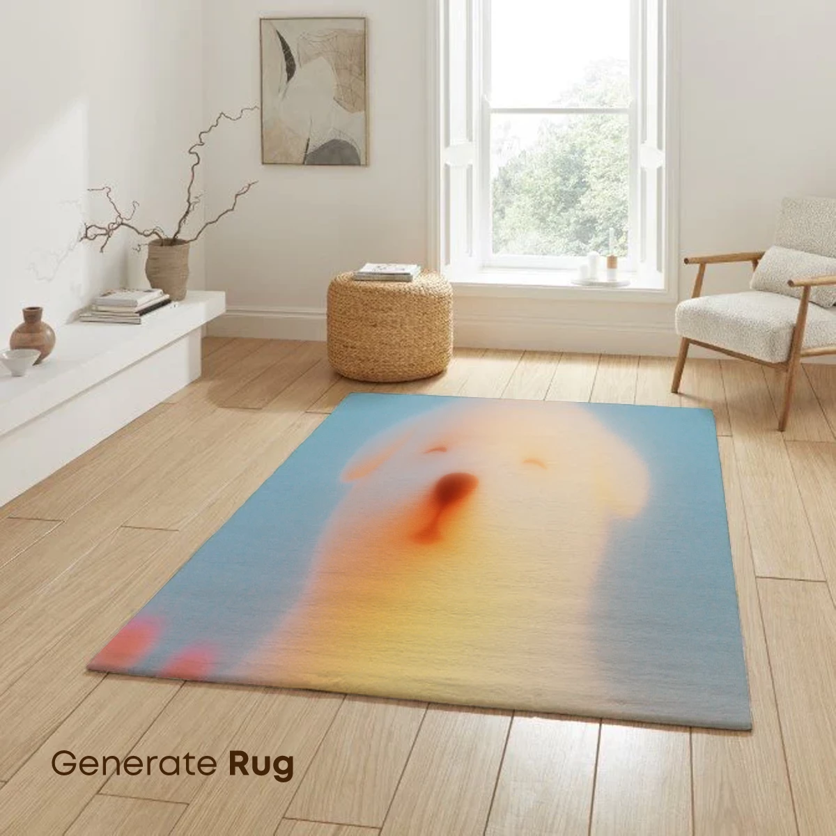 Dreamy Puppy in Sunset Glow - Image 6