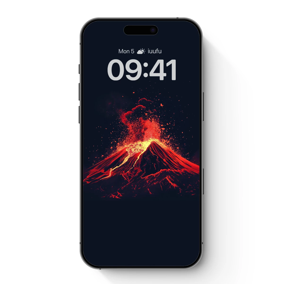 Erupting Inferno: Volcanic Fury in Scarlet