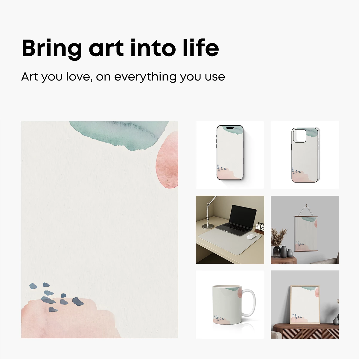 Abstract Hand Holding Pebbles: Minimalist Artistry - Image 2