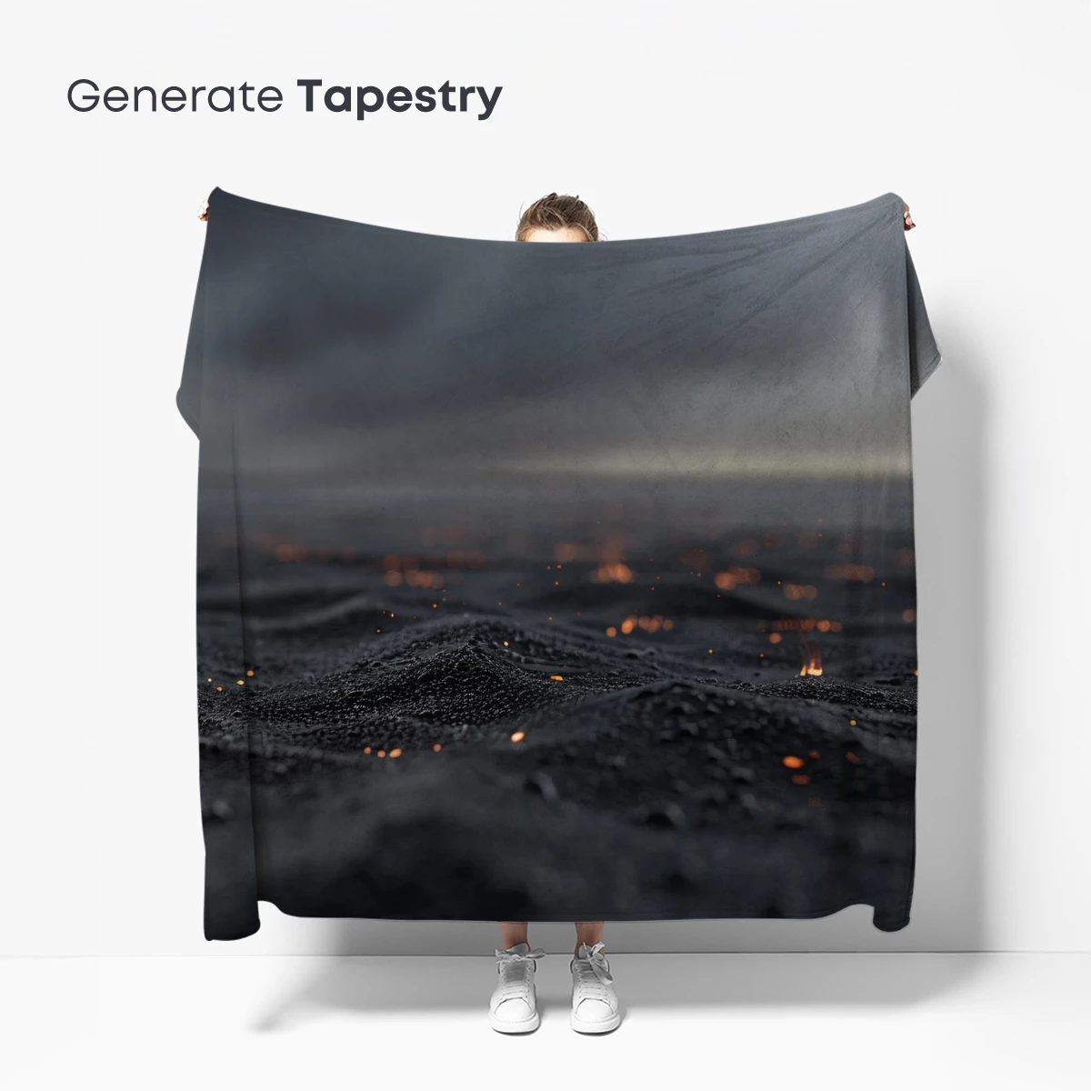 Ember Fields Under Stormy Skies - Image 5