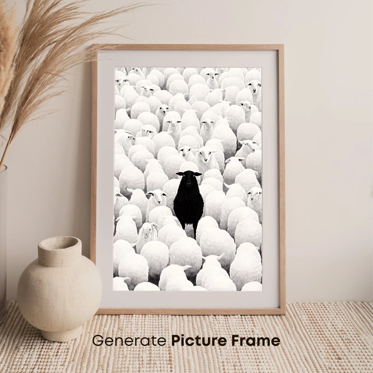 Black Sheep Among Whites: A Standout in Harmony - Image 7