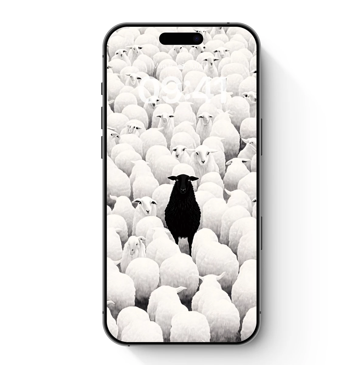 Black Sheep Among Whites: A Standout in Harmony