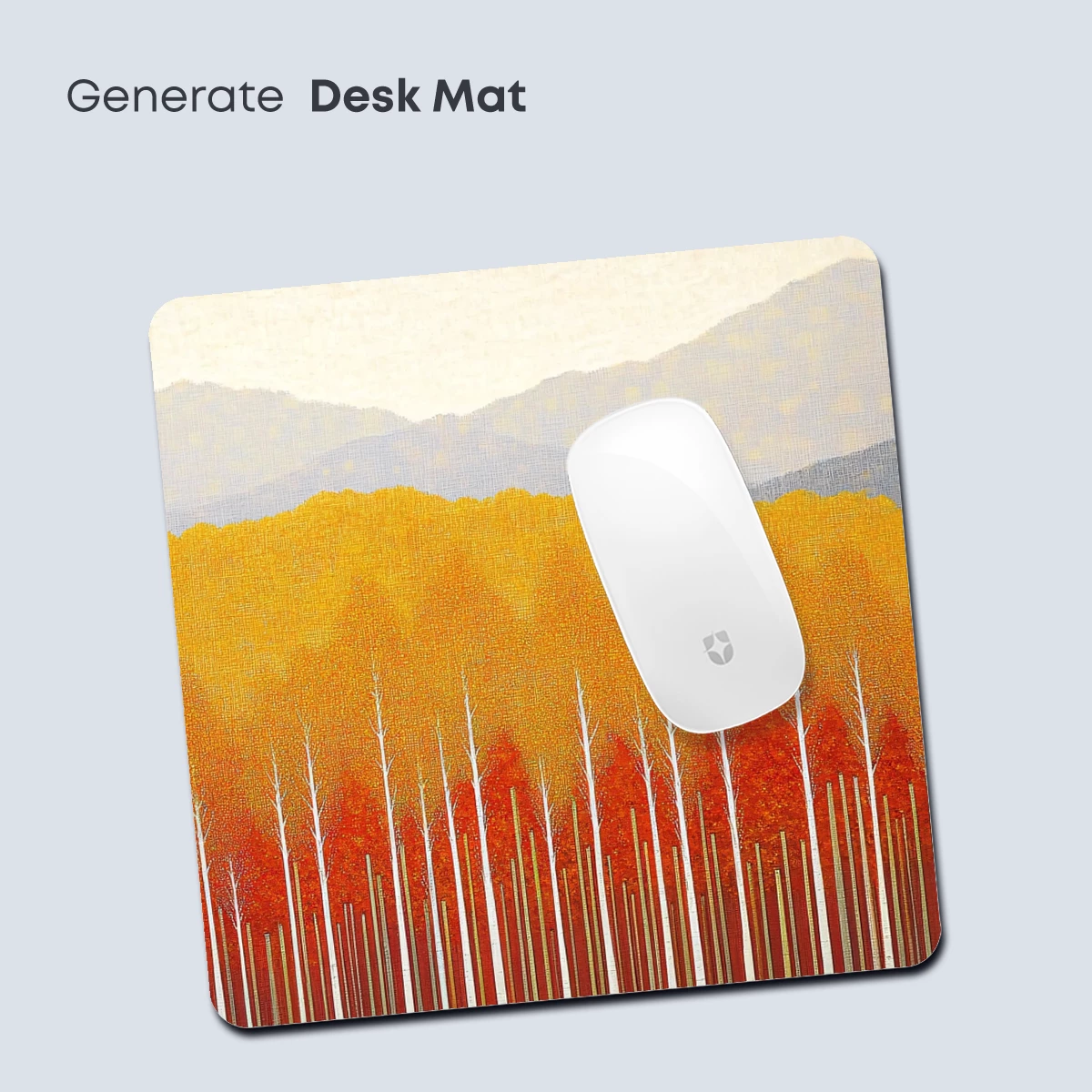 Autumnal Forest Symphony: Layered Trees and Misty Mountains - Image 4