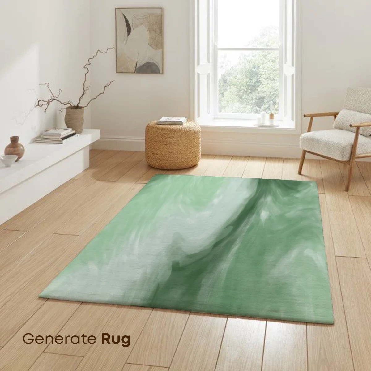 Ethereal Green Swirls: A Dance of Mist and Mystery - Image 6