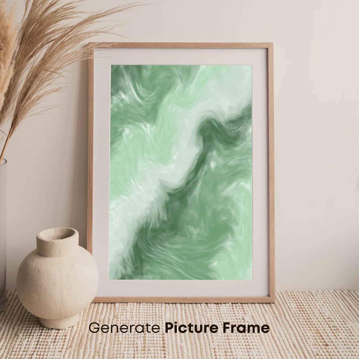 Ethereal Green Swirls: A Dance of Mist and Mystery - Image 7