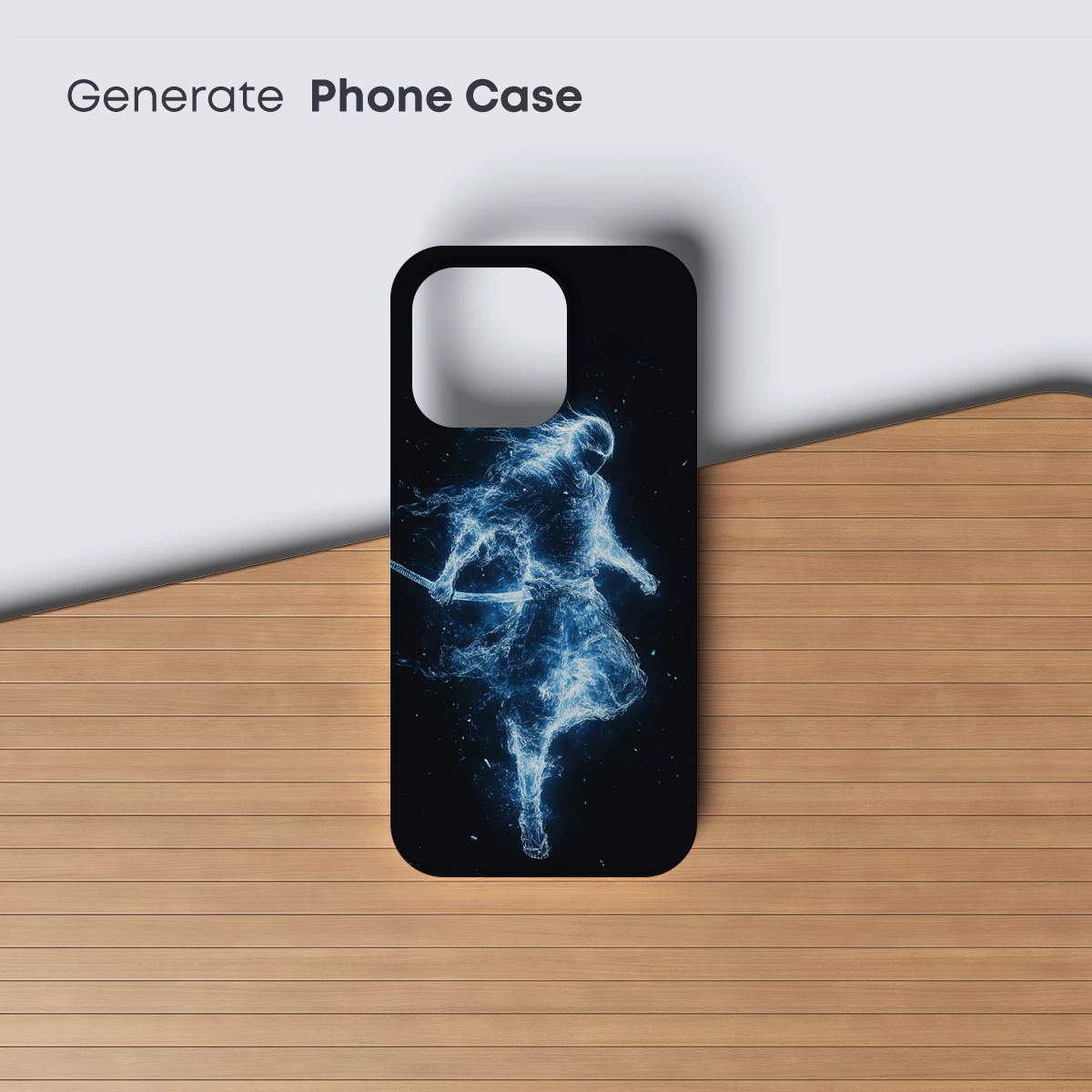 Ethereal Dancer in Blue Mist - Image 3