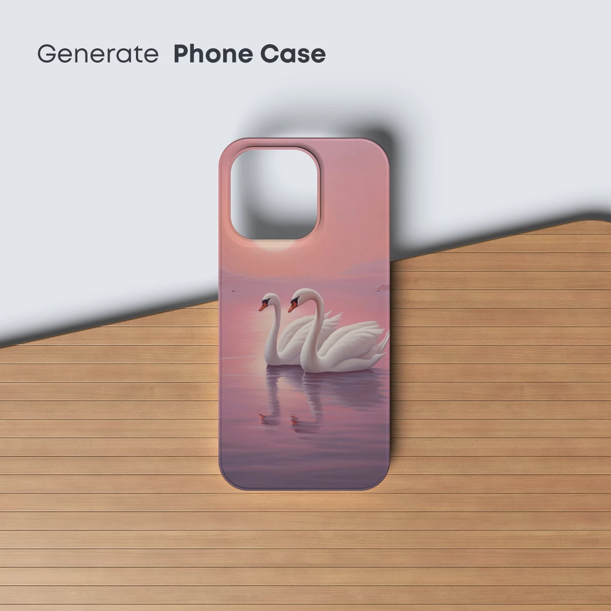 Eternal Swan Serenity at Sunset - Image 3