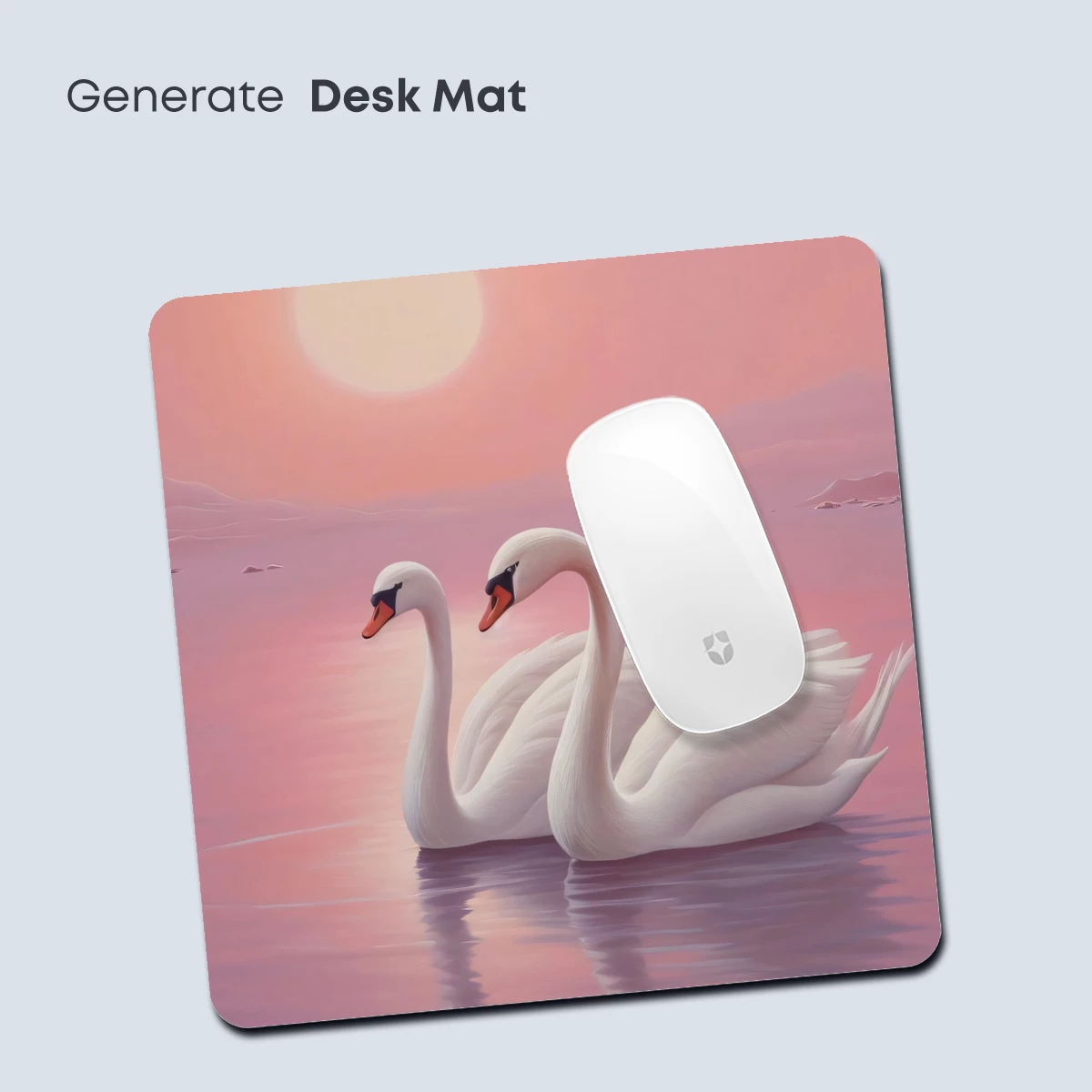 Eternal Swan Serenity at Sunset - Image 4