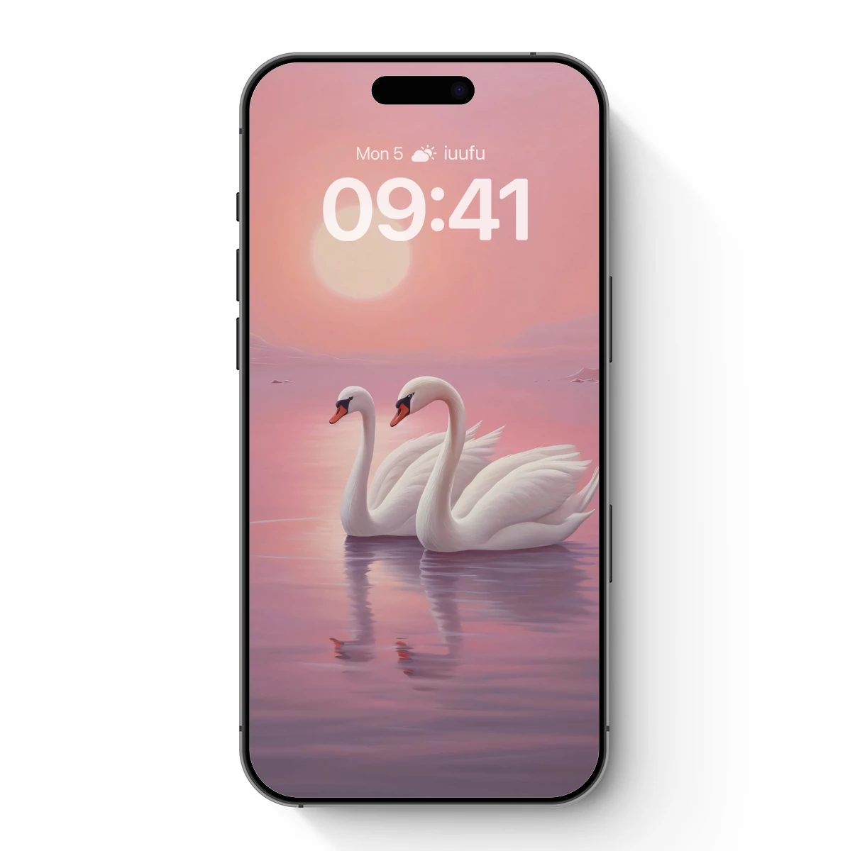 Eternal Swan Serenity at Sunset