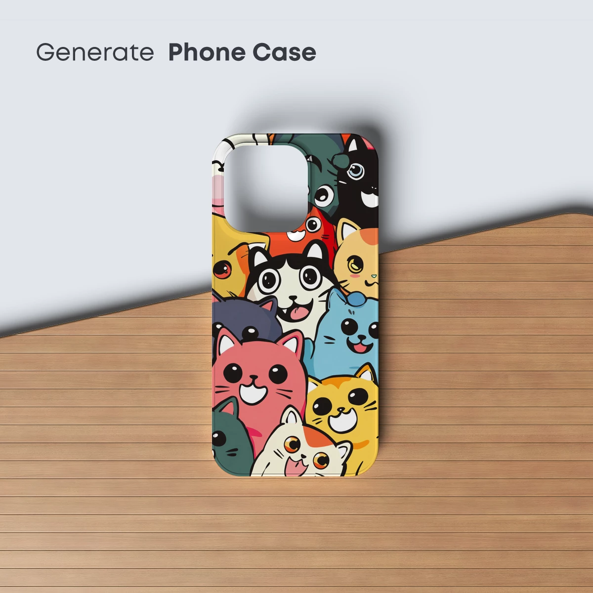 Cute Kitten Cluster: Whimsical Cartoon Cats - Image 3