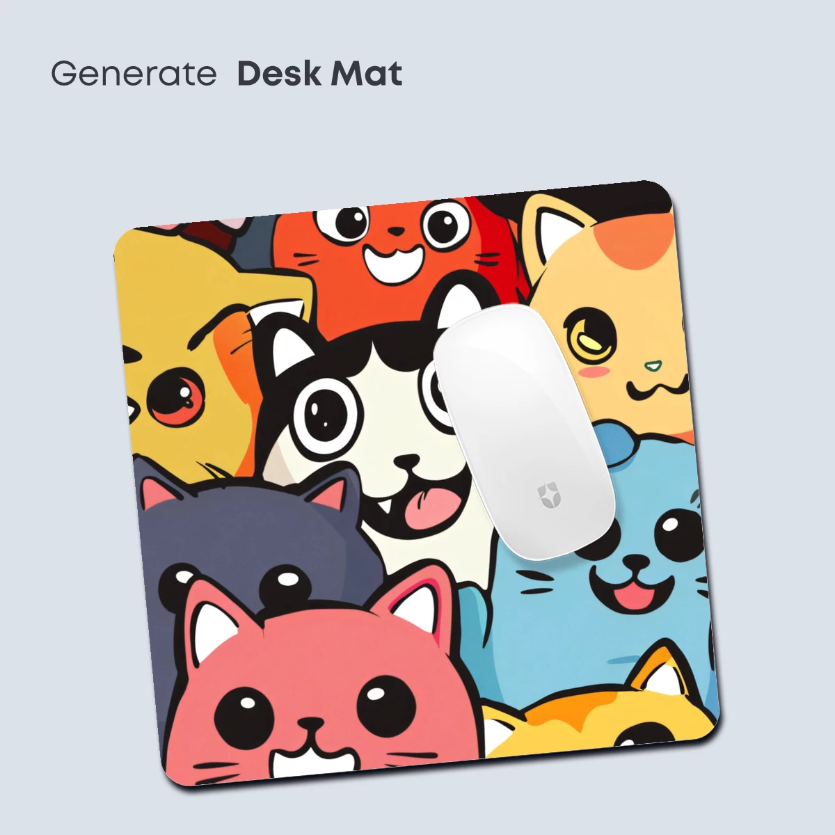 Cute Kitten Cluster: Whimsical Cartoon Cats - Image 4