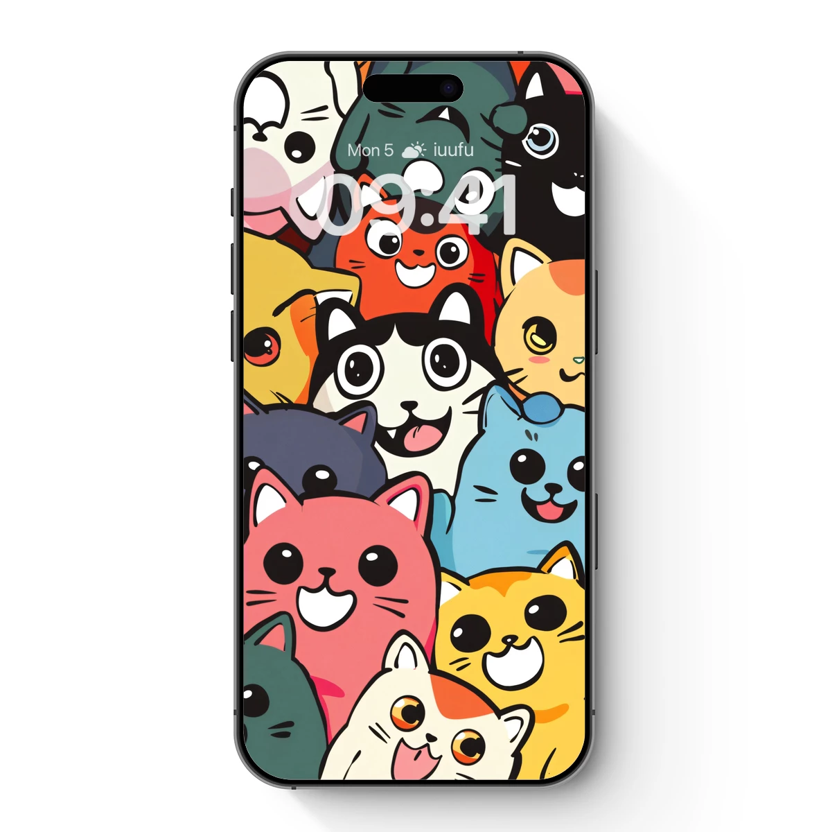 Cute Kitten Cluster: Whimsical Cartoon Cats