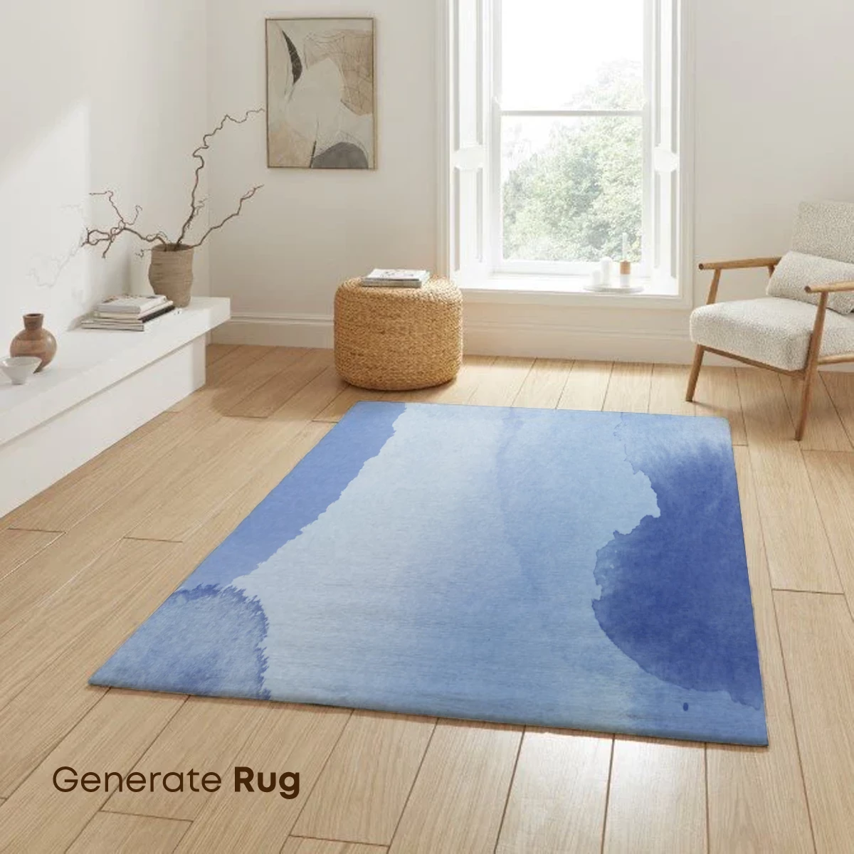 Blue Watercolor Whispers: Ethereal Ink Blooms - Image 6