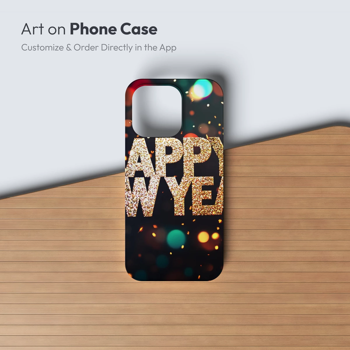 Golden Glitter 'Happy New Year' Festive Bokeh - Image 2