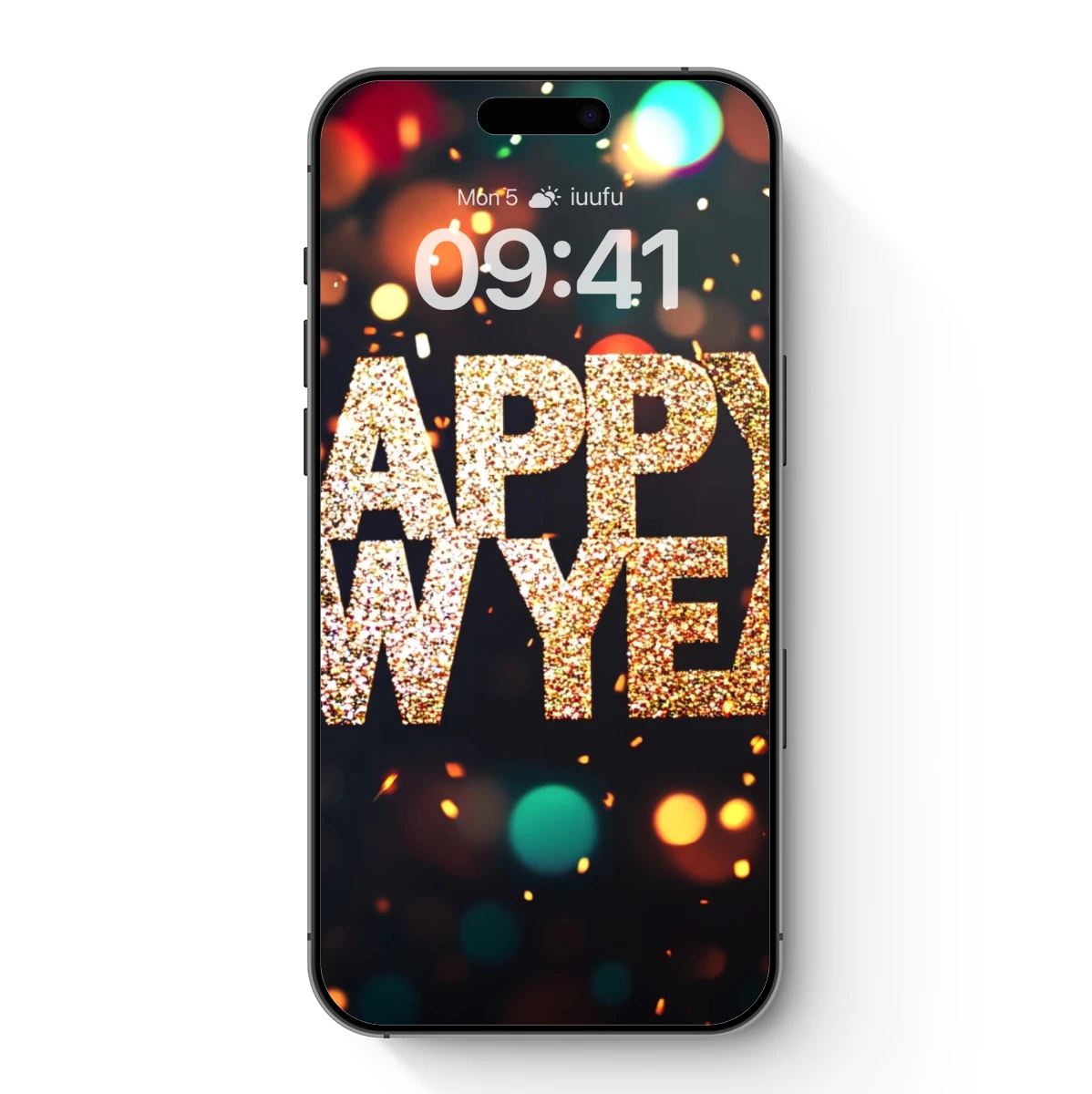 Golden Glitter 'Happy New Year' Festive Bokeh - Image 7